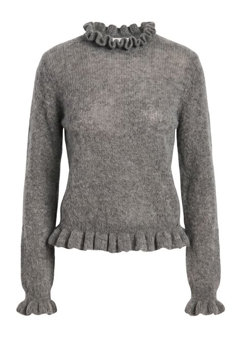 Des Petits Hauts Women's Canello Medium Grey Super Kid Mohair & Baby Alpaca Jumper Des Petits Hauts |  | 1H26005108175